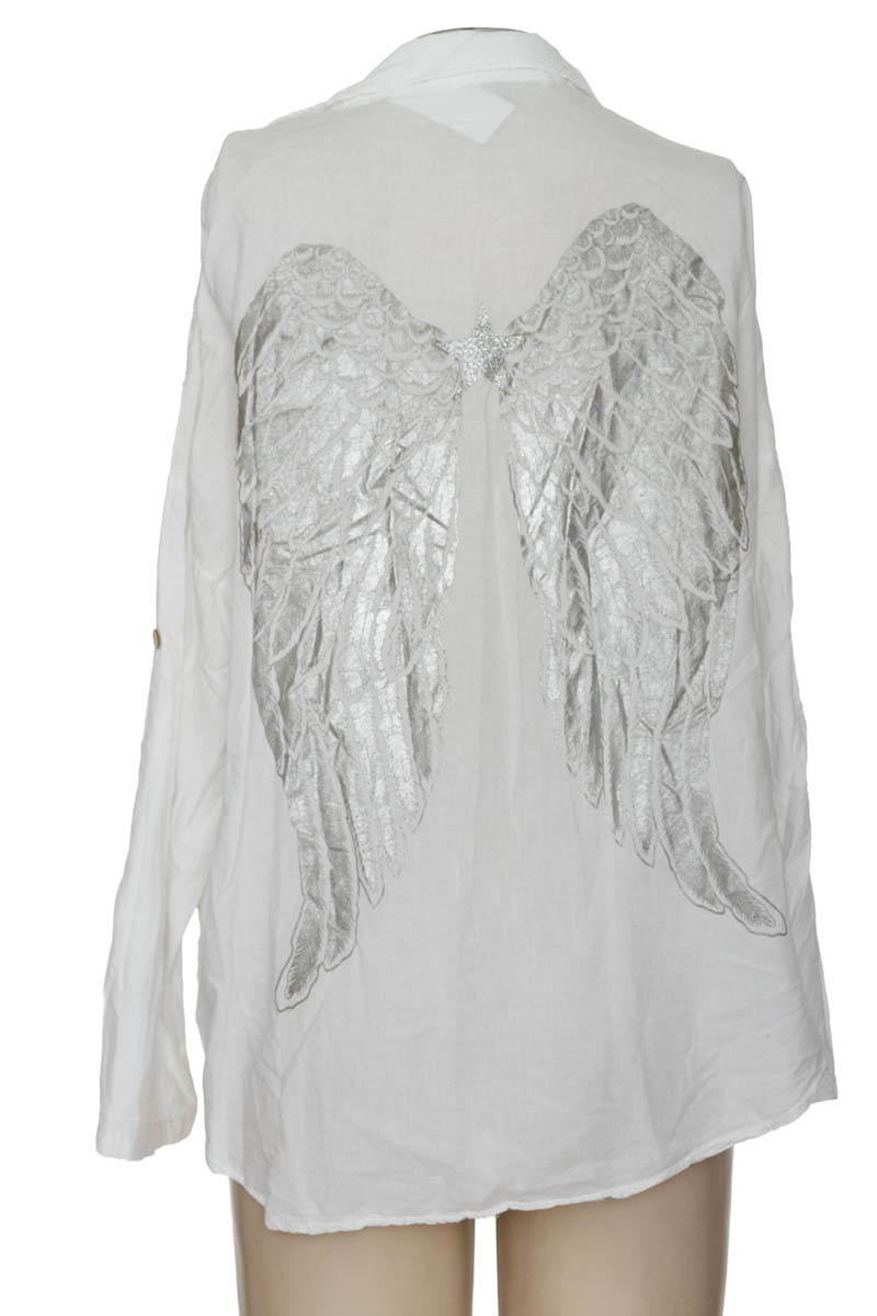 Blusa color Blanco - Made In Italy