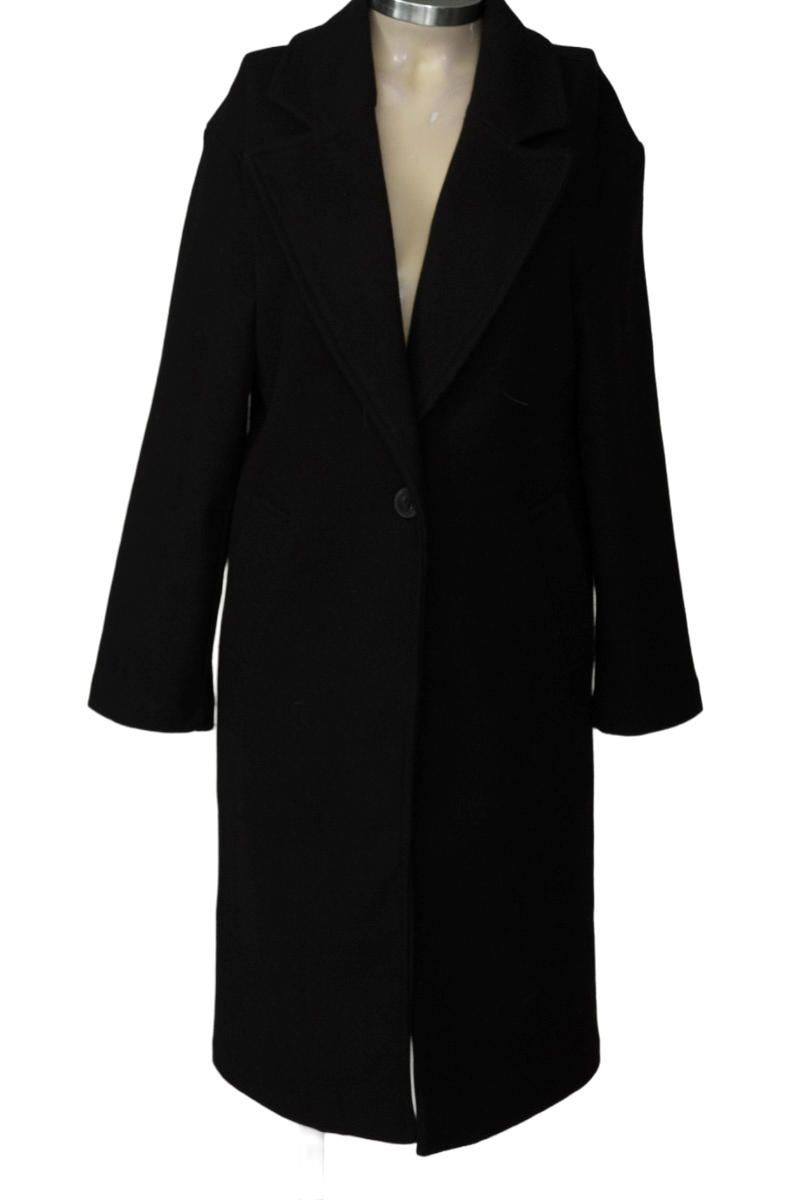 Chaqueta / Abrigo color Negro - Bershka