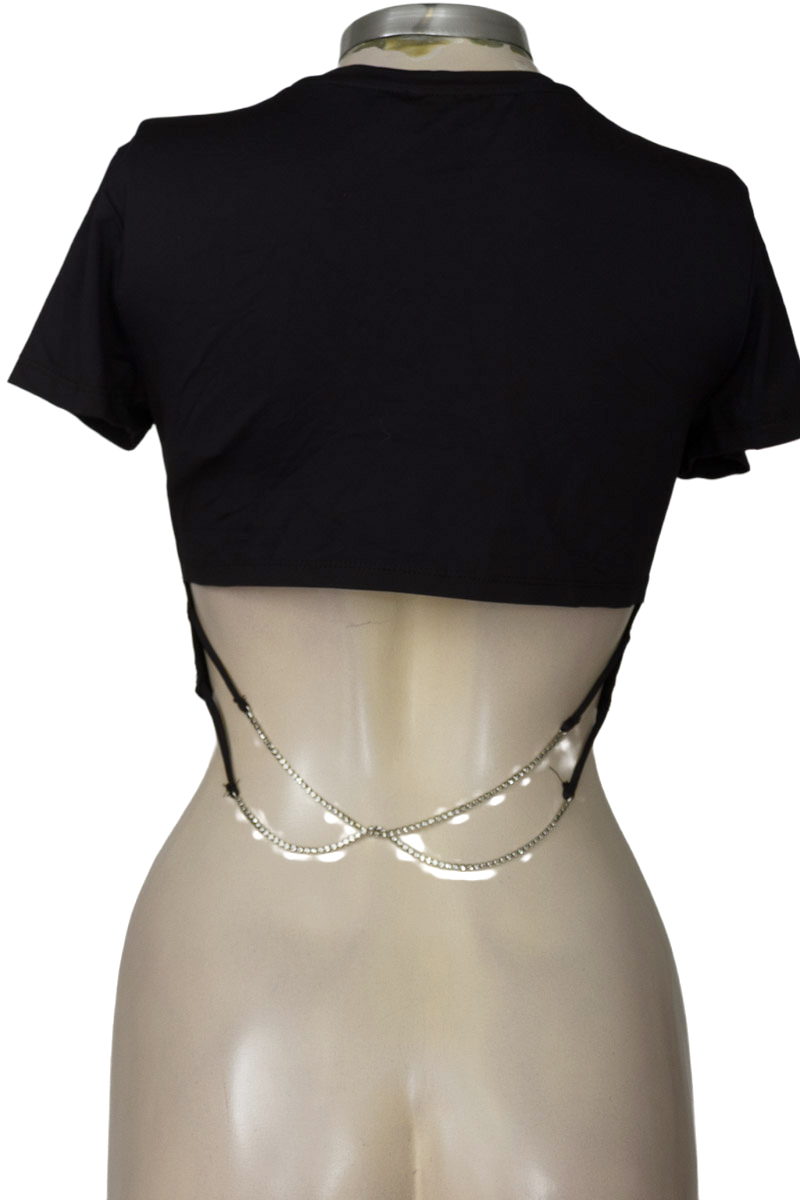 Top / Camiseta color Negro - Bershka
