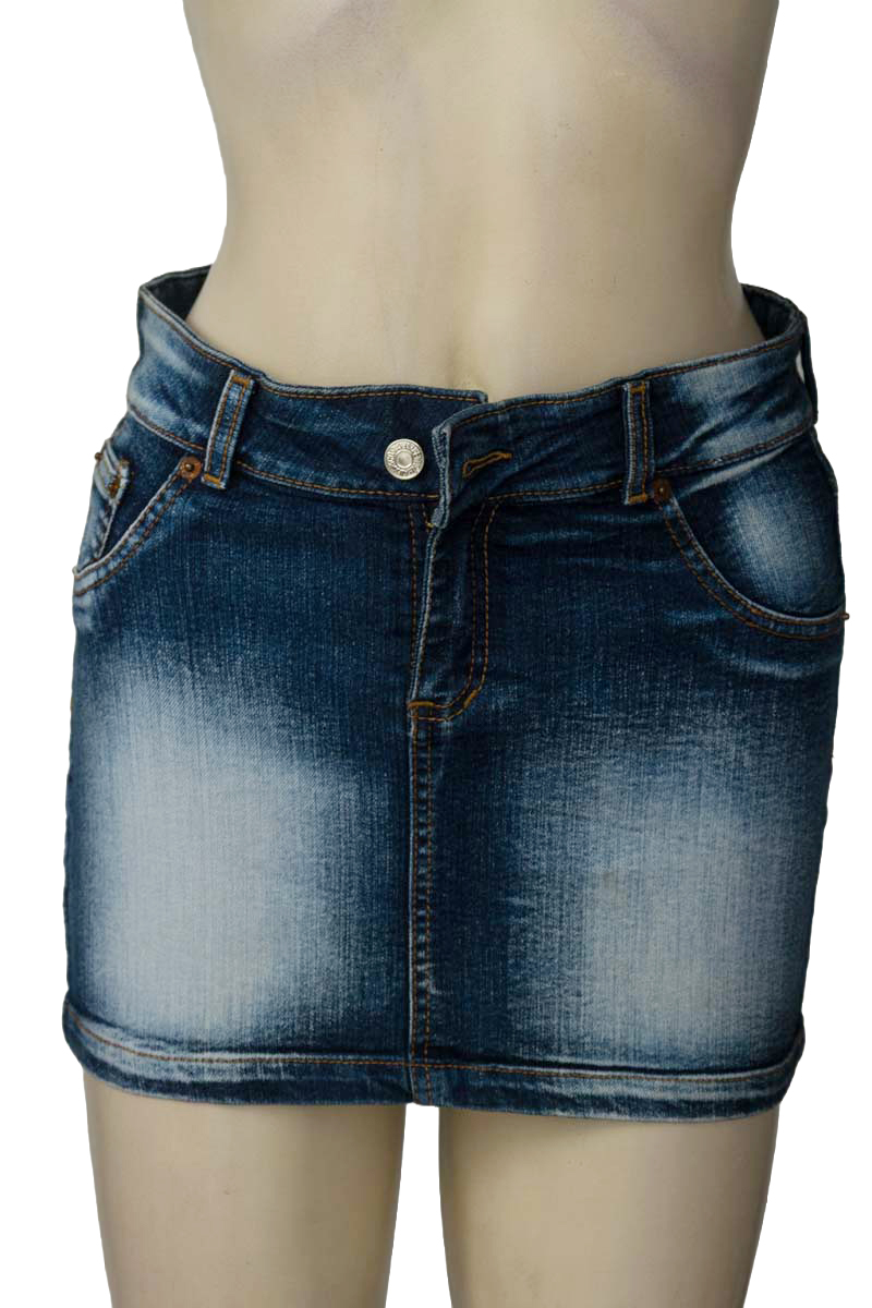 Falda color Azul - Closeando