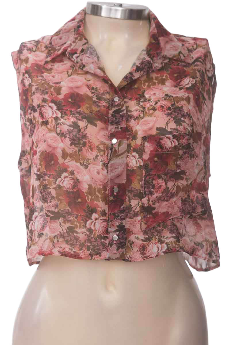Top / Camiseta color Rosado - Bershka