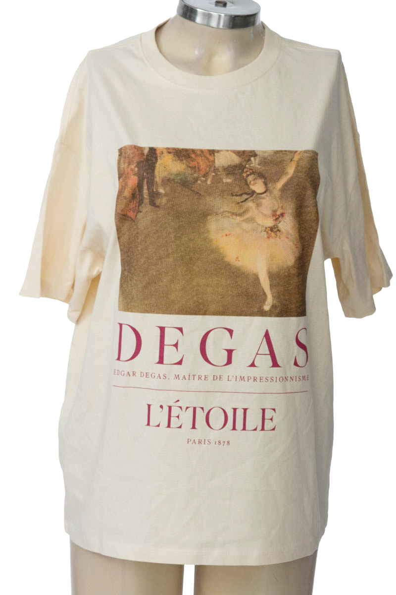 Top / Camiseta color Beige - Divided by H&M