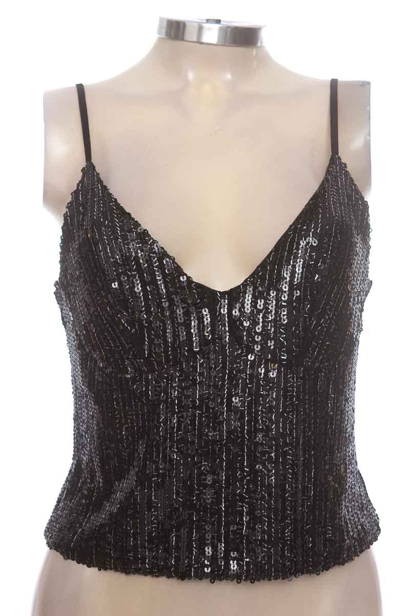Top / Camiseta color Negro - Zara