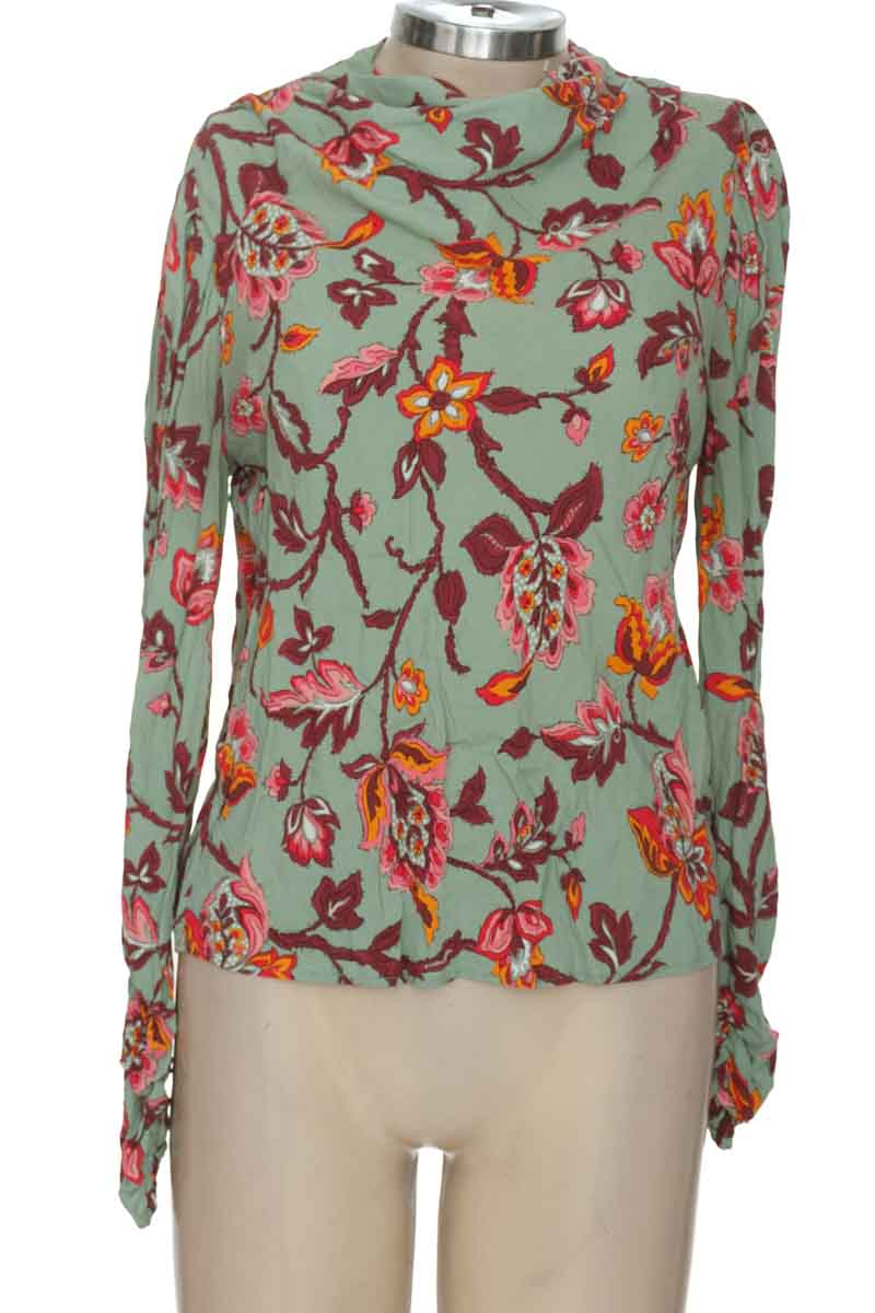 Blusa color Verde - Zara