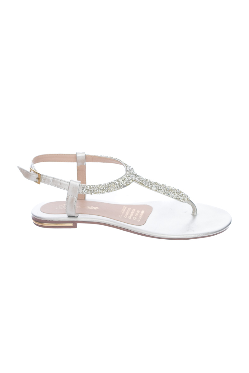 Zapatos color Plateado - Turquesa