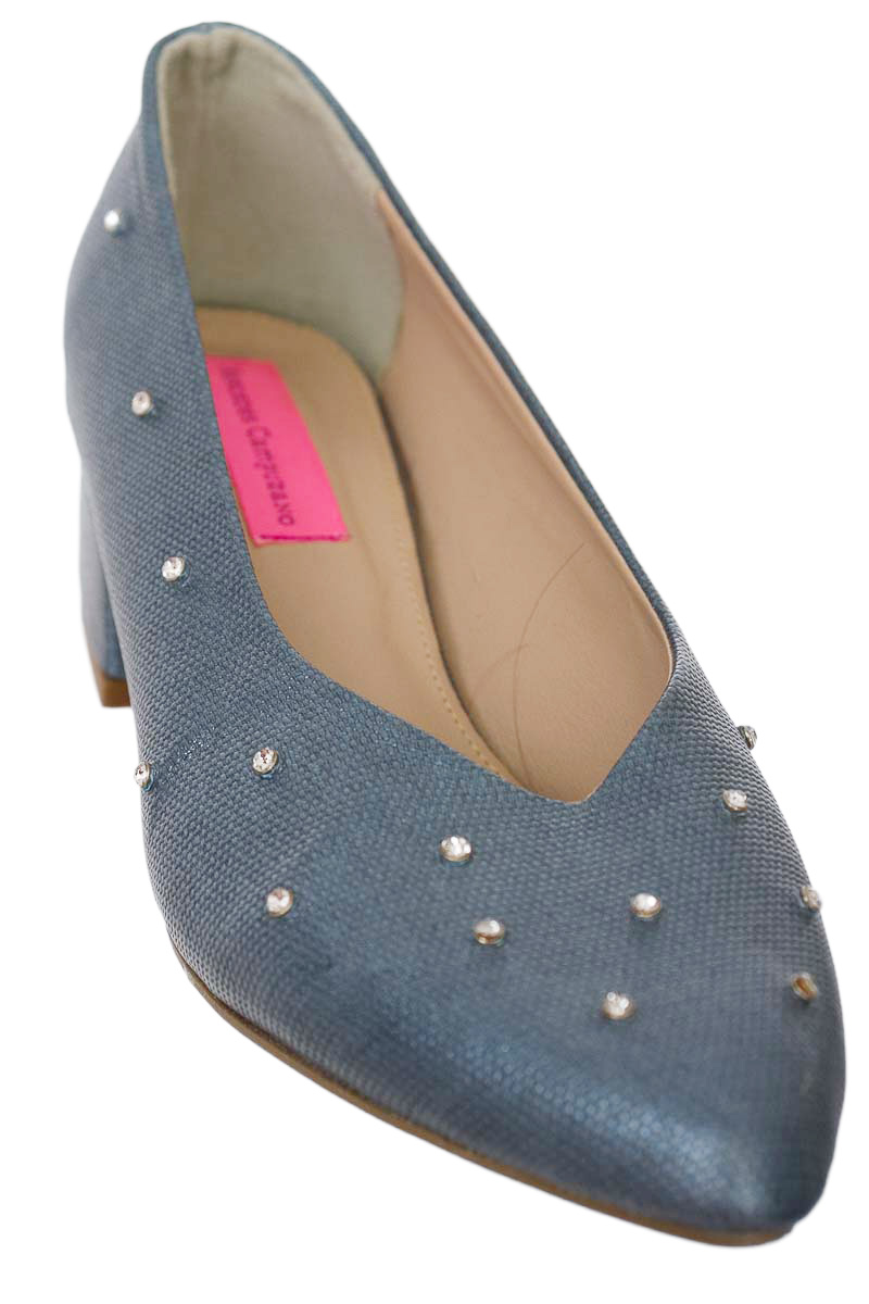 Zapatos color Azul - Mercedes Campuzano