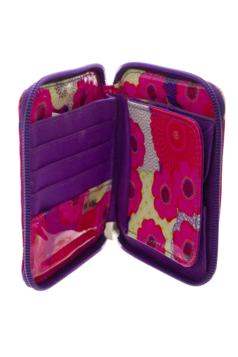 Cartera / Bolso / Monedero color Fucsia - HOJAS