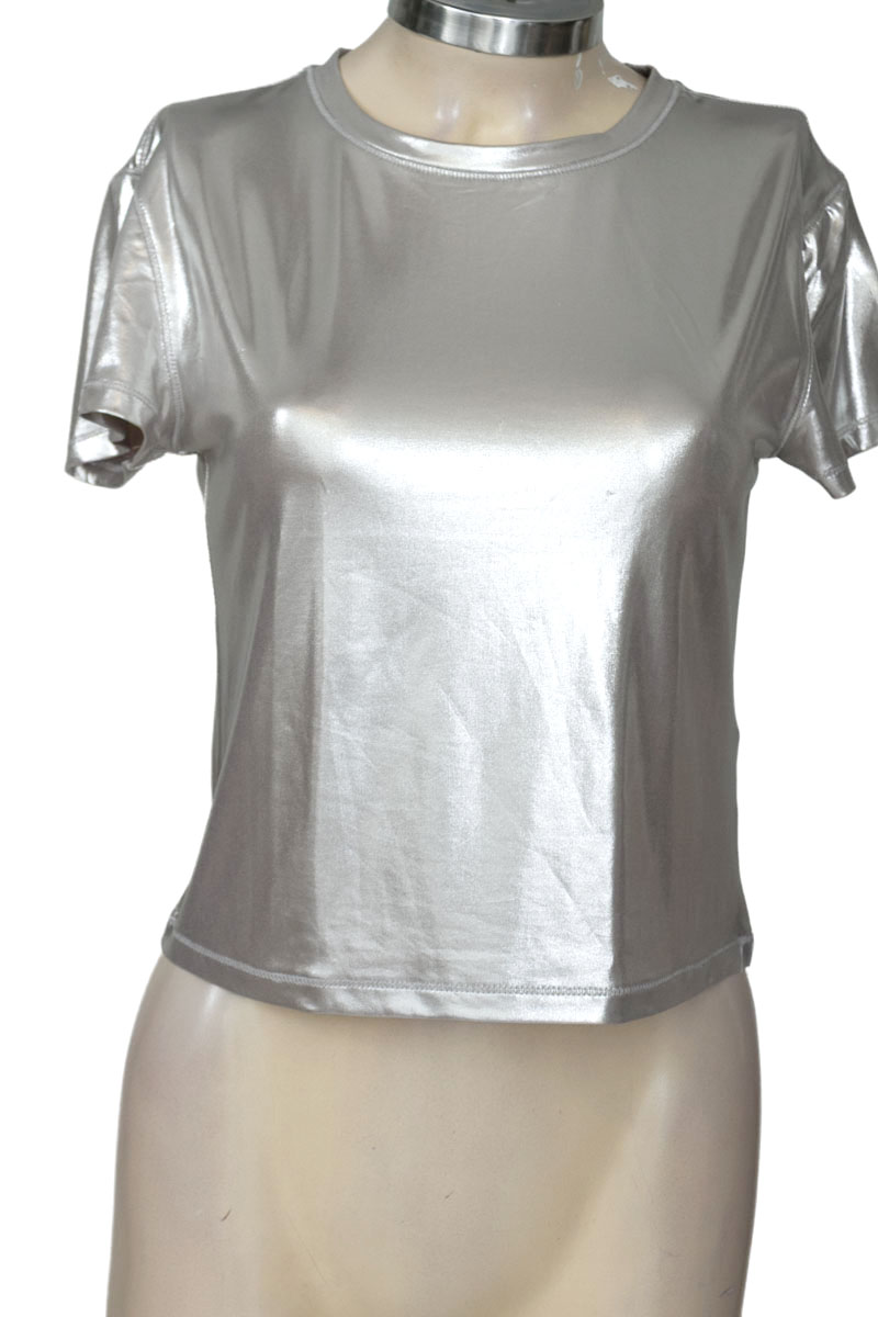 Top / Camiseta color Plateado - Stradivarius