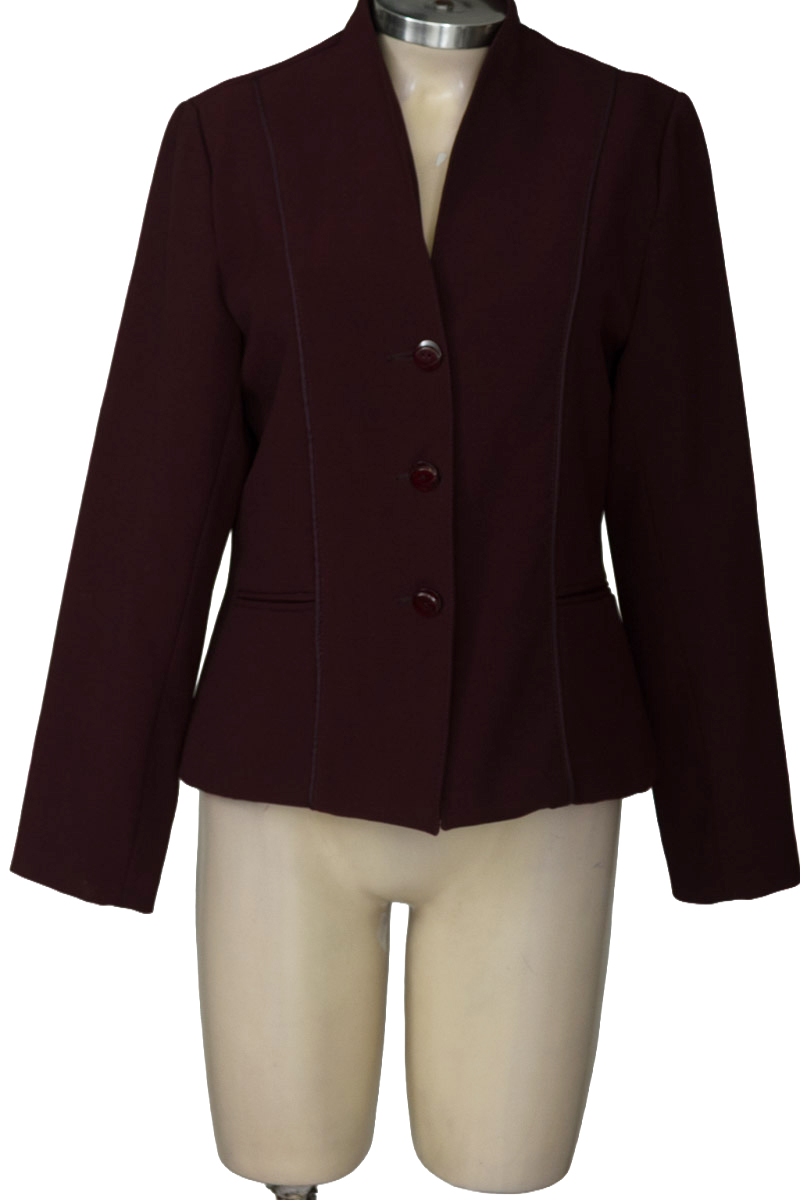 Chaqueta / Abrigo color Vinotinto - Closeando