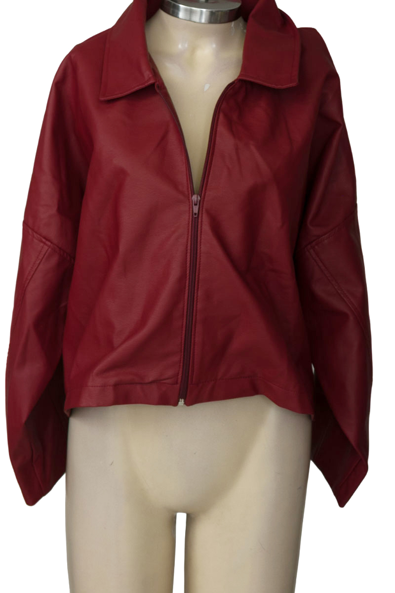 Chaqueta / Abrigo color Vinotinto - Ofelia