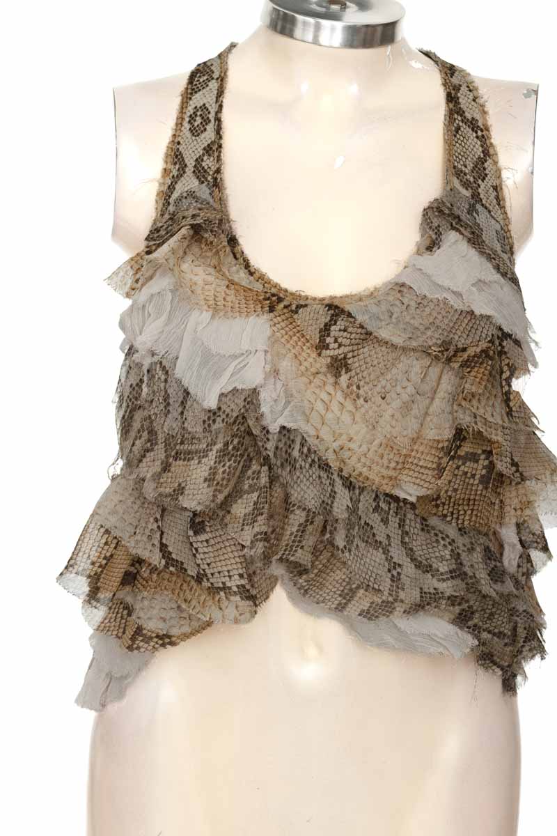 Top / Camiseta color Beige - Zara