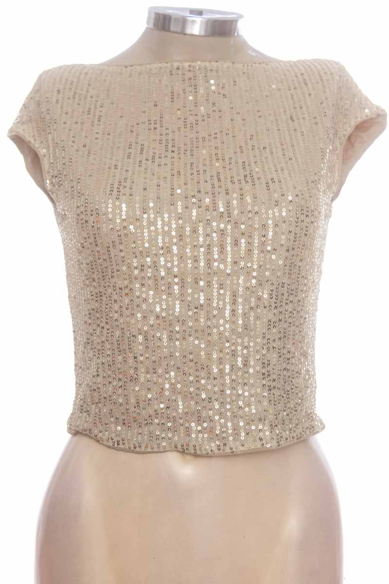 Top / Camiseta color Dorado - Shein
