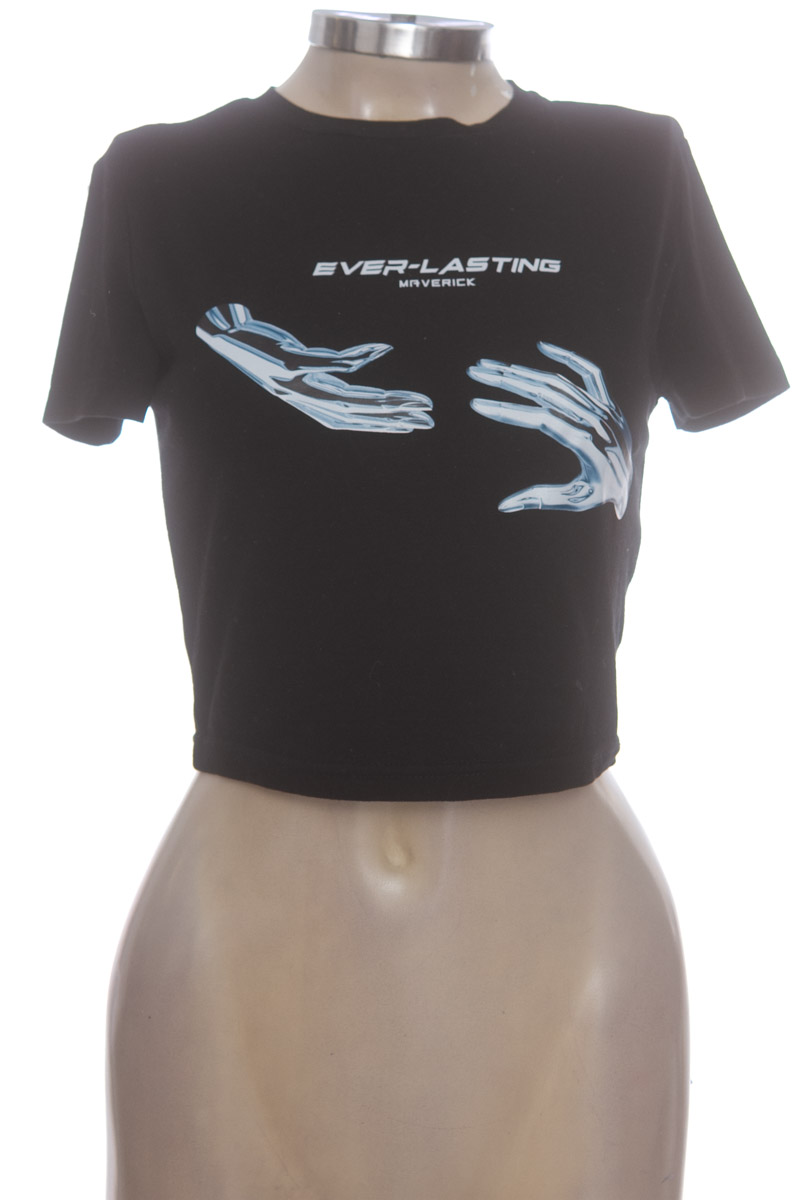 Top / Camiseta color Negro - Shein