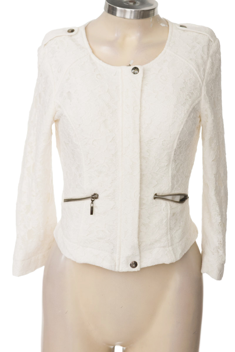 Chaqueta / Abrigo color Blanco - Bershka