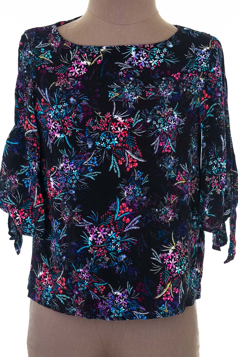 blusa negra mujer h&m