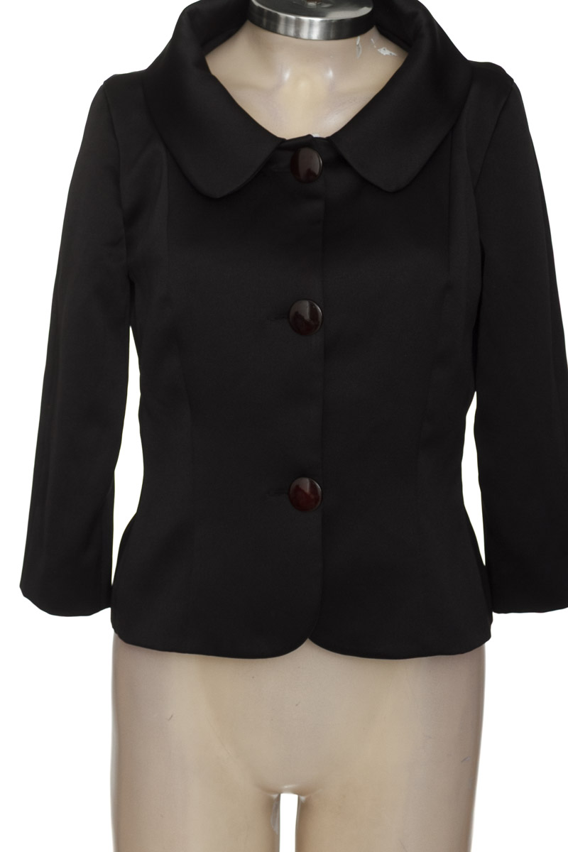 Chaqueta / Abrigo color Negro - Miss Telas