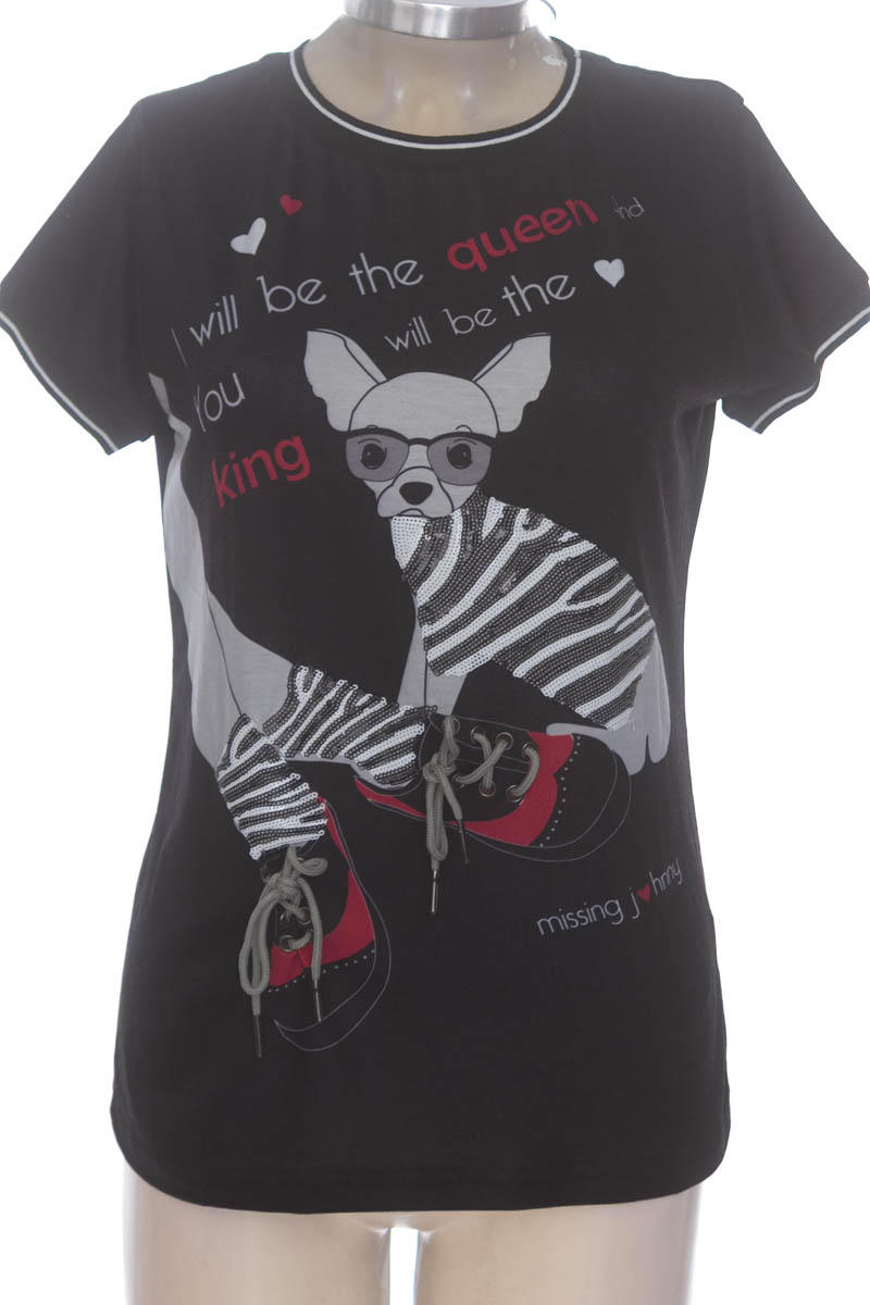 Top / Camiseta color Negro - Missing johnny
