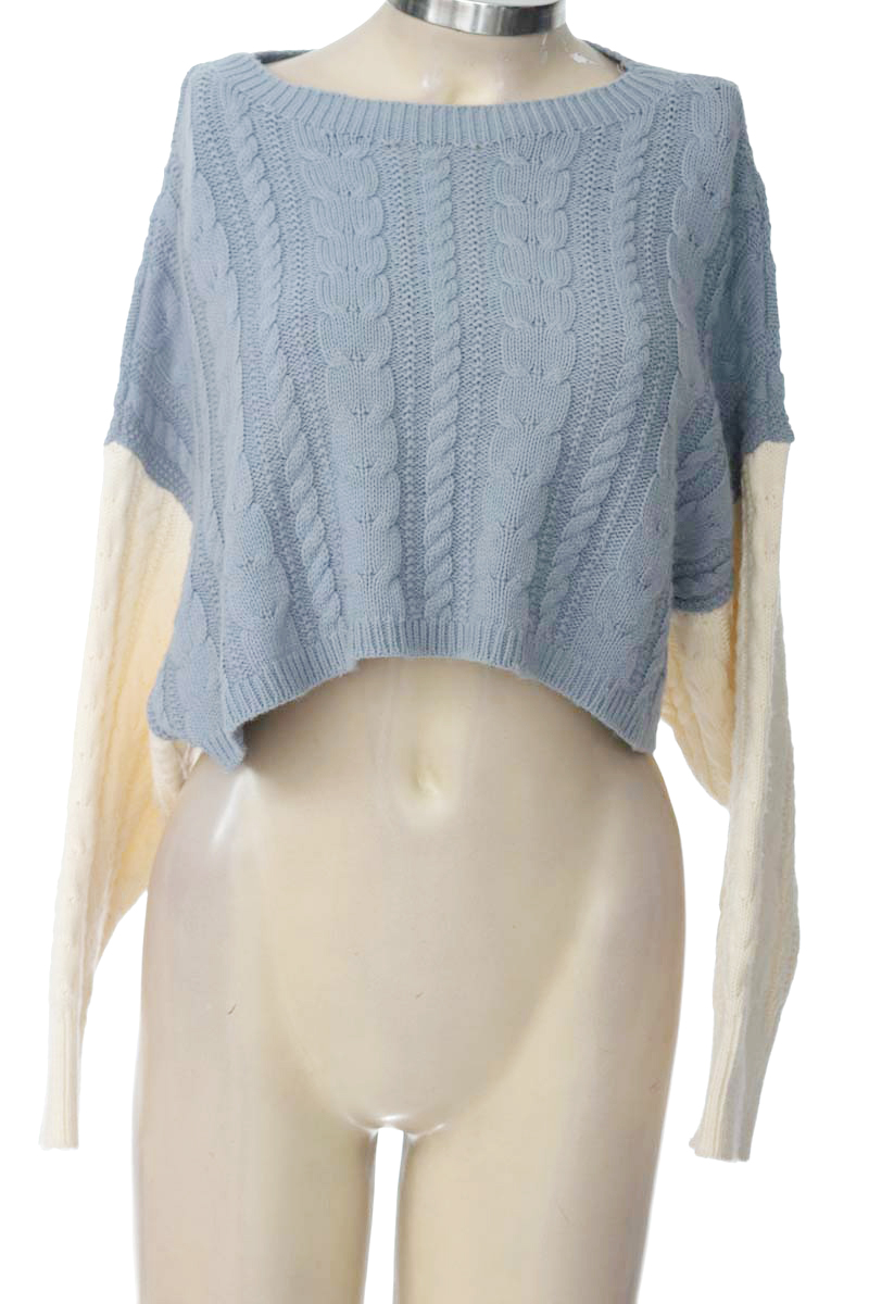 Sweater color Azul - Stradivarius