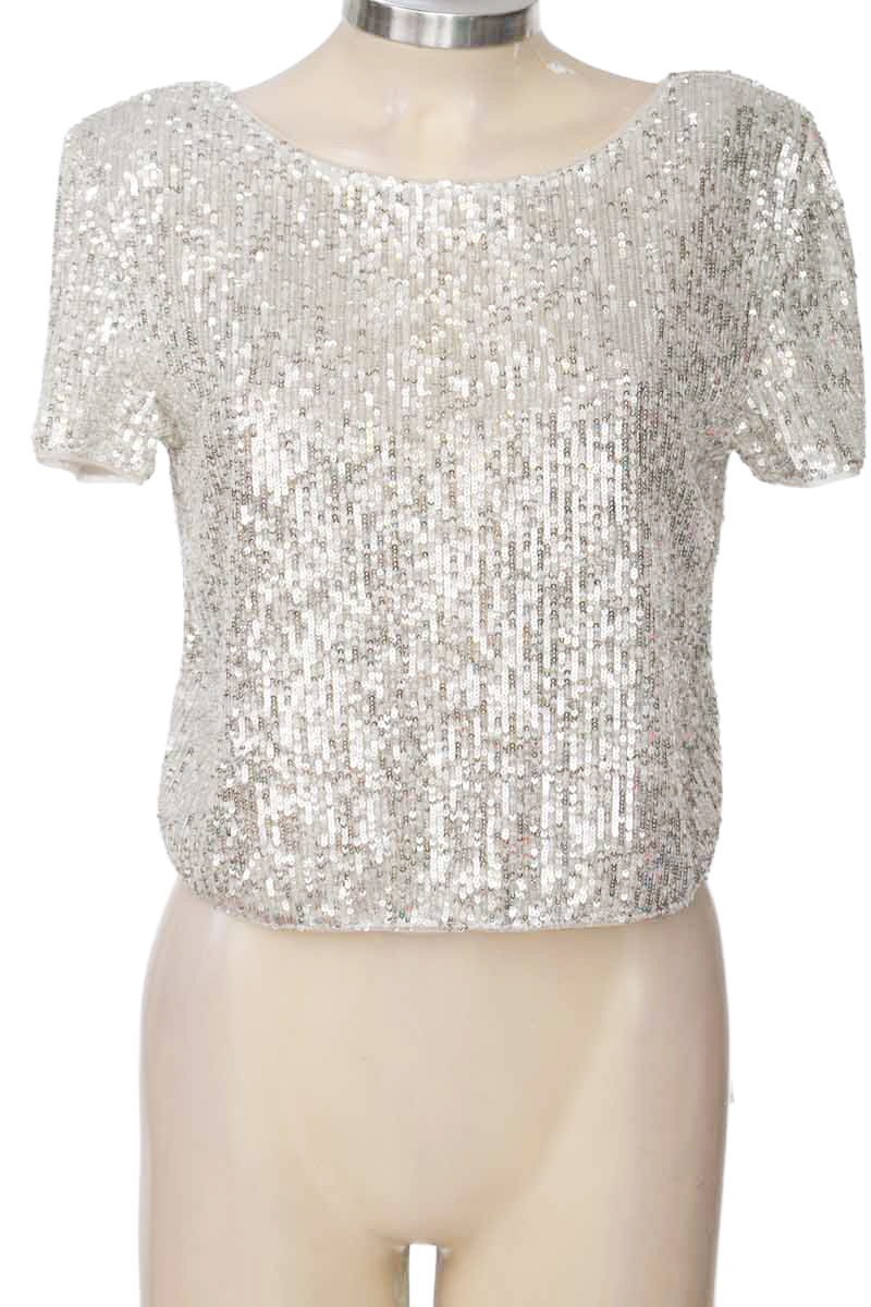 Top / Camiseta color Plateado - Bershka