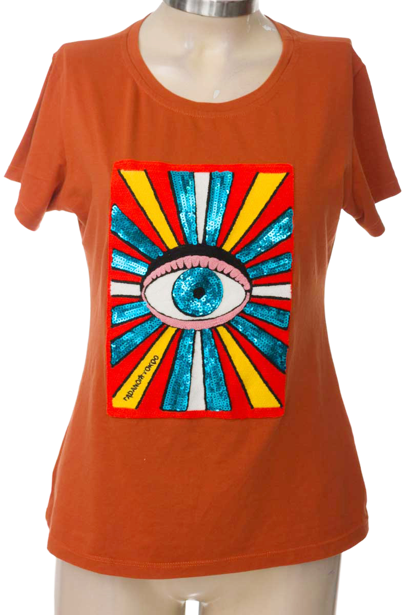 Top / Camiseta color Café - Lalita
