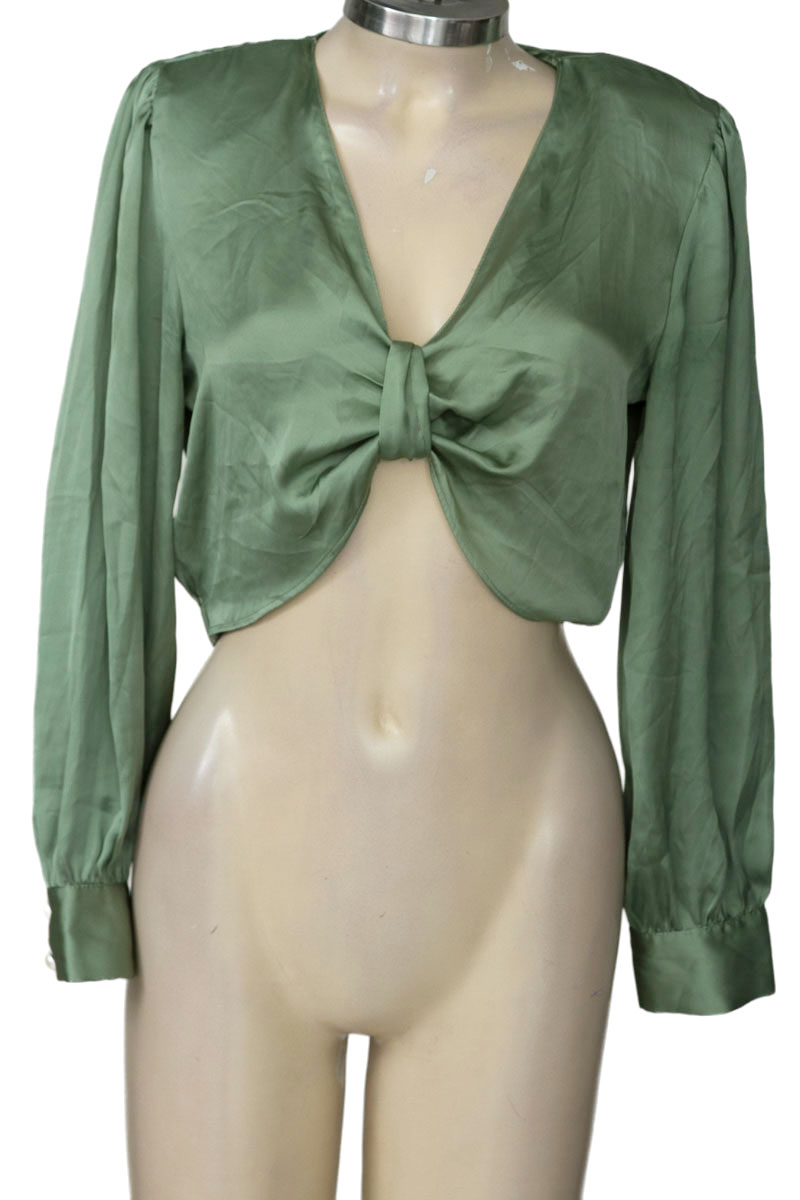 Blusa color Verde - Zara