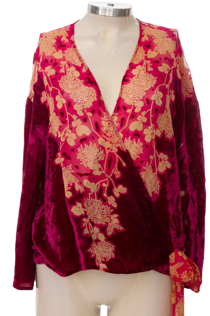 Blusa color Vinotinto - Zara