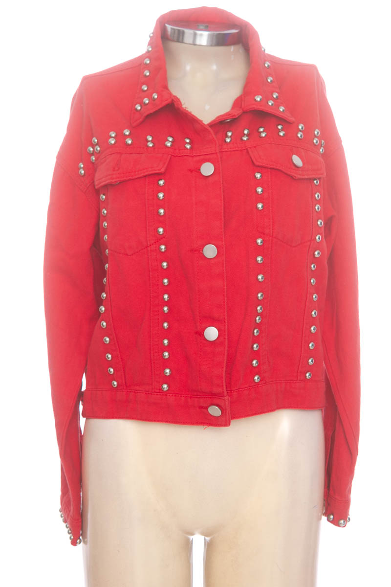 Chaqueta / Abrigo color Rojo - Kandy Fashion