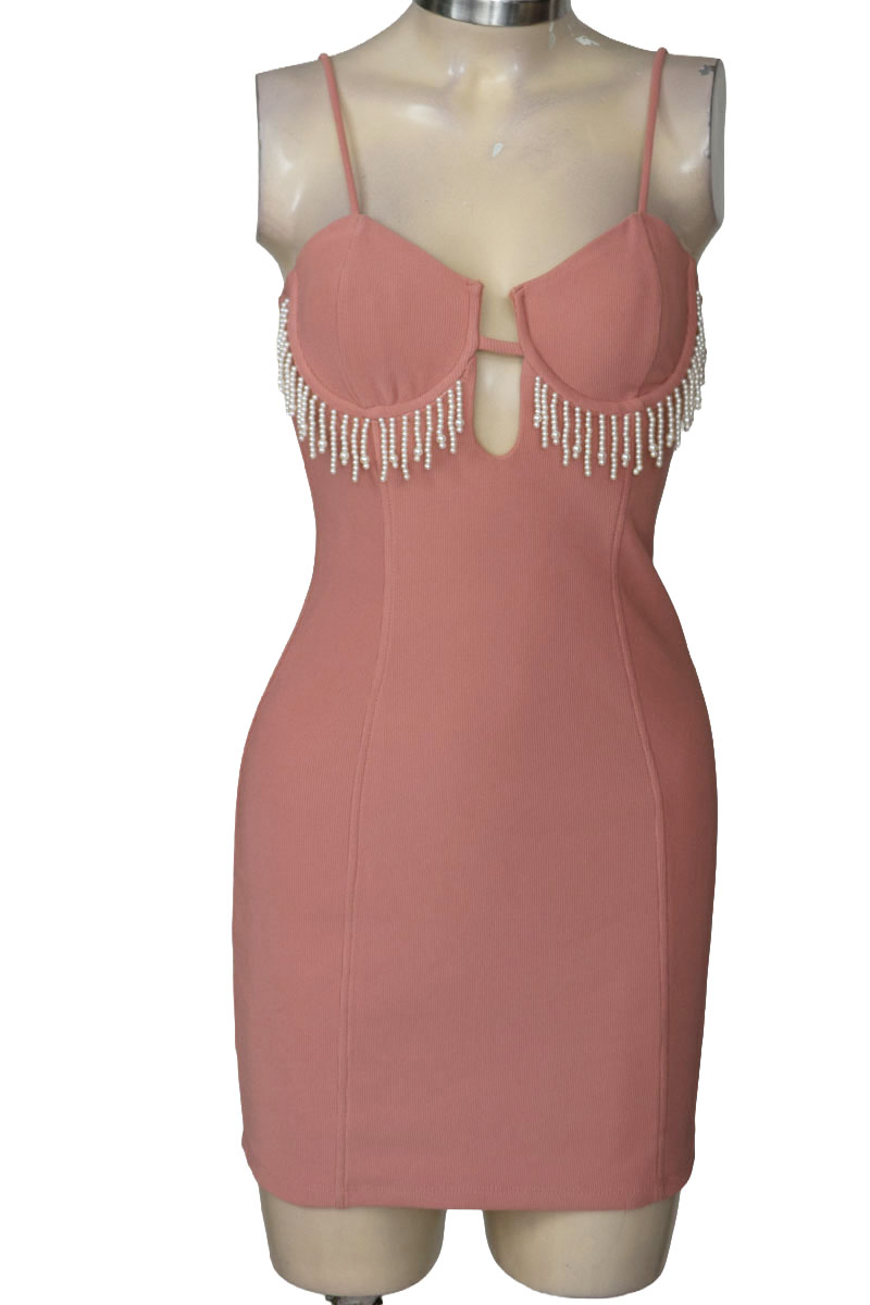 Vestido / Enterizo color Rosado - Bershka