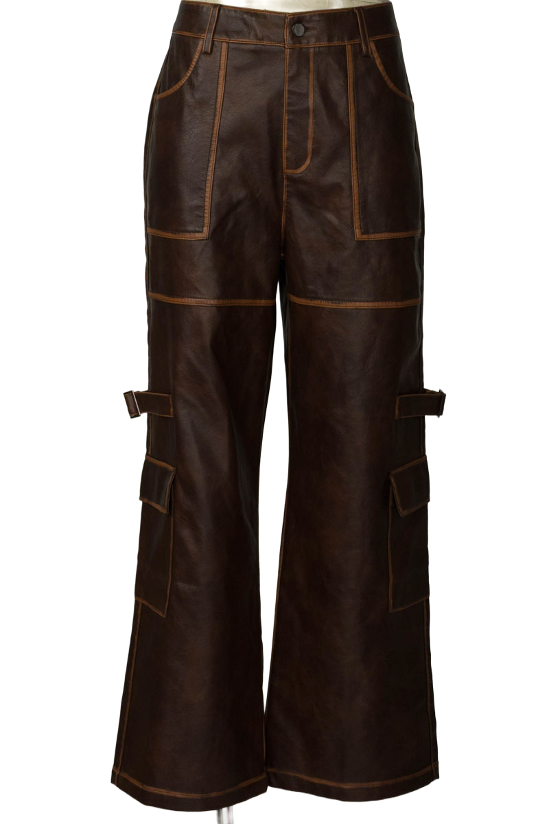 Pantalones color Café - ANEWSTA