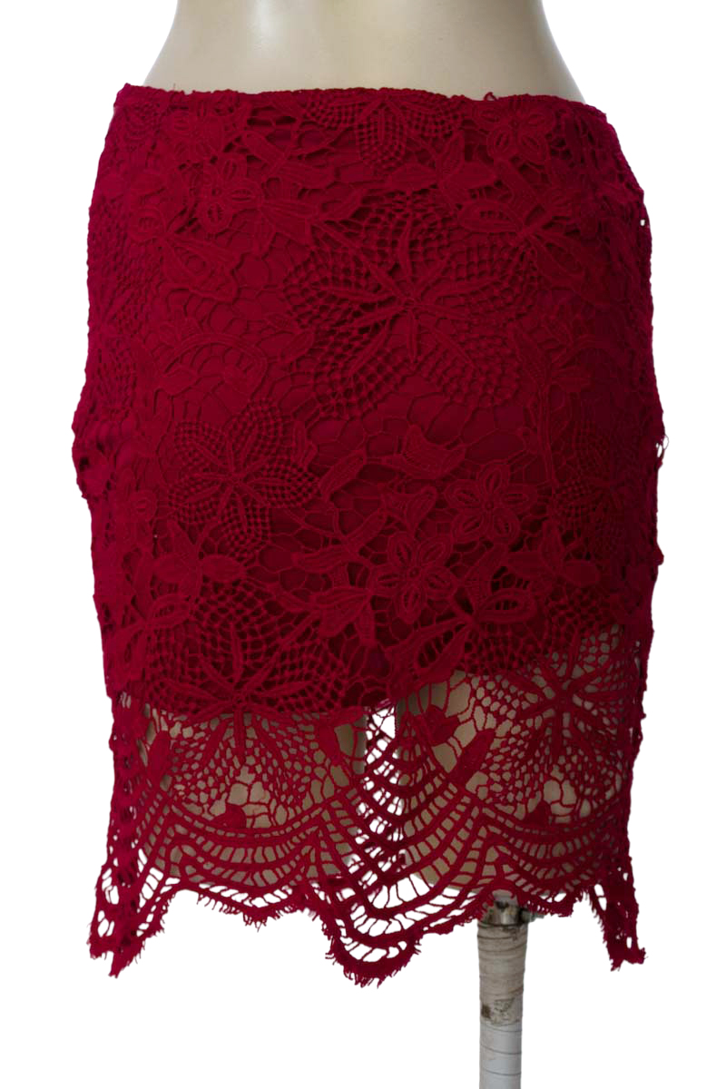 Falda color Vinotinto - Forever 21