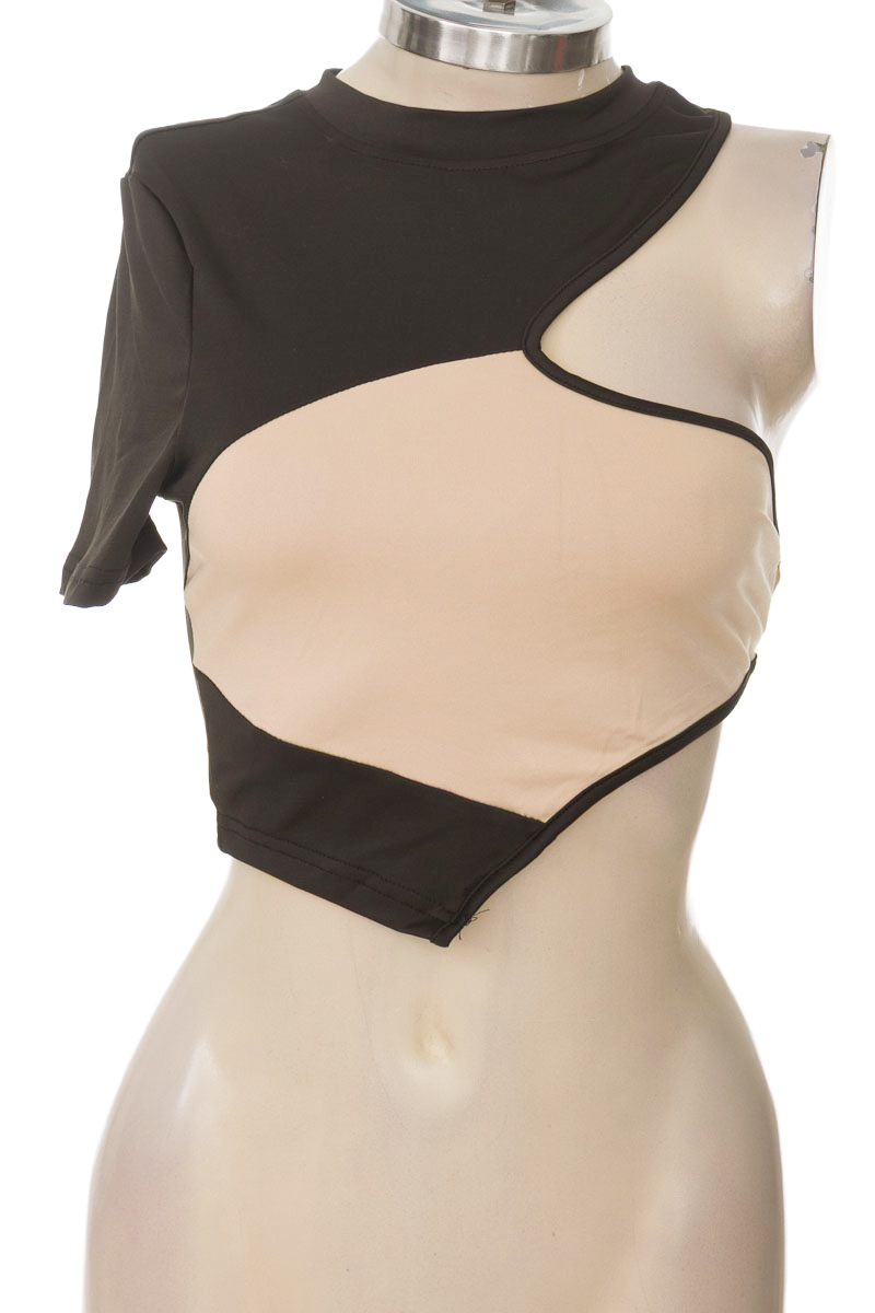 Top / Camiseta color Beige - Shein