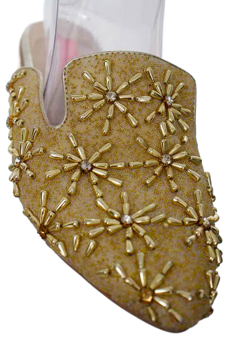 Zapatos color Dorado - Mercedes Campuzano