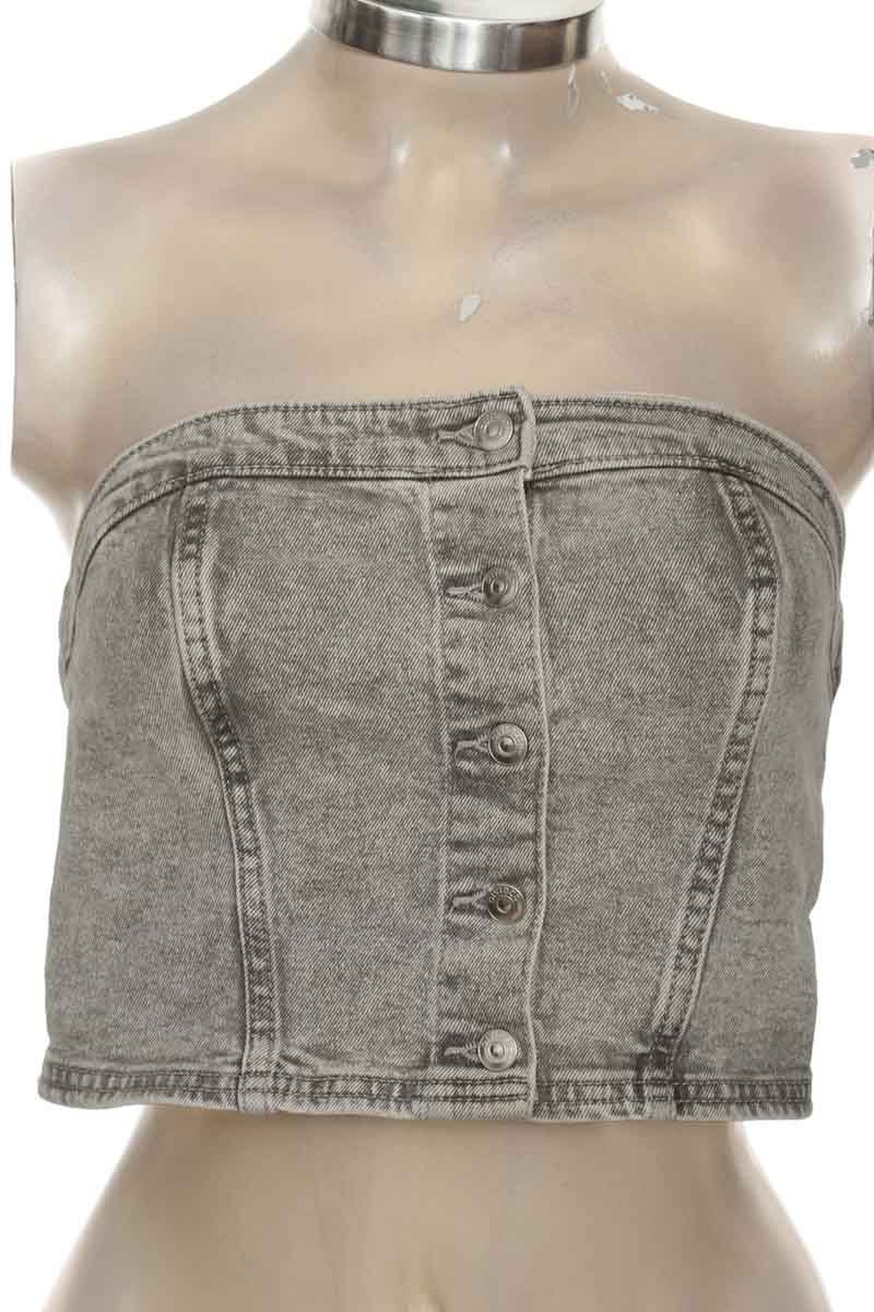 Top / Camiseta color Gris - Divided by H&M