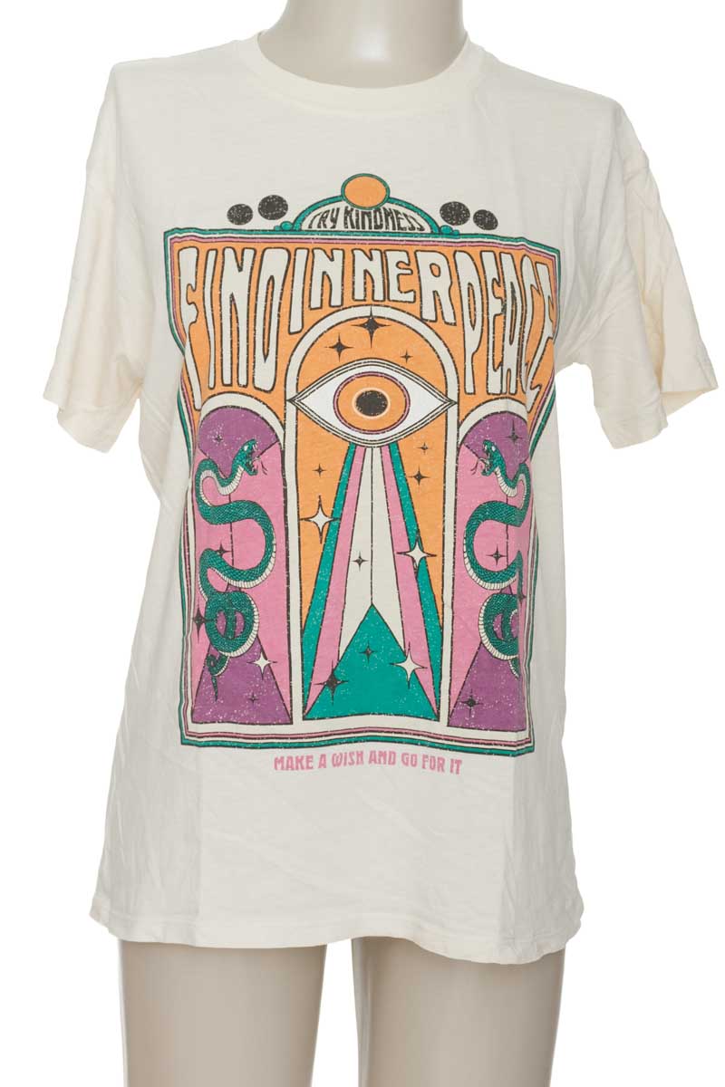 Top / Camiseta color Beige - Pull & Bear
