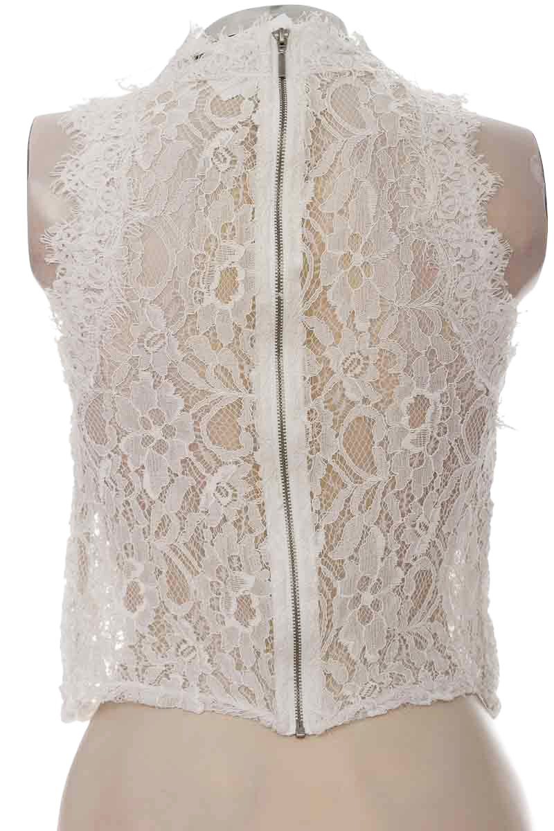 Top / Camiseta color Blanco - Zara