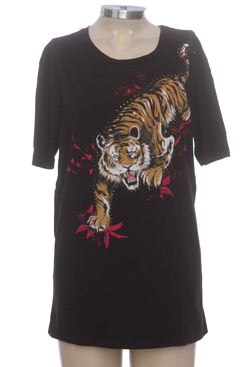 Top / Camiseta color Negro - Zara