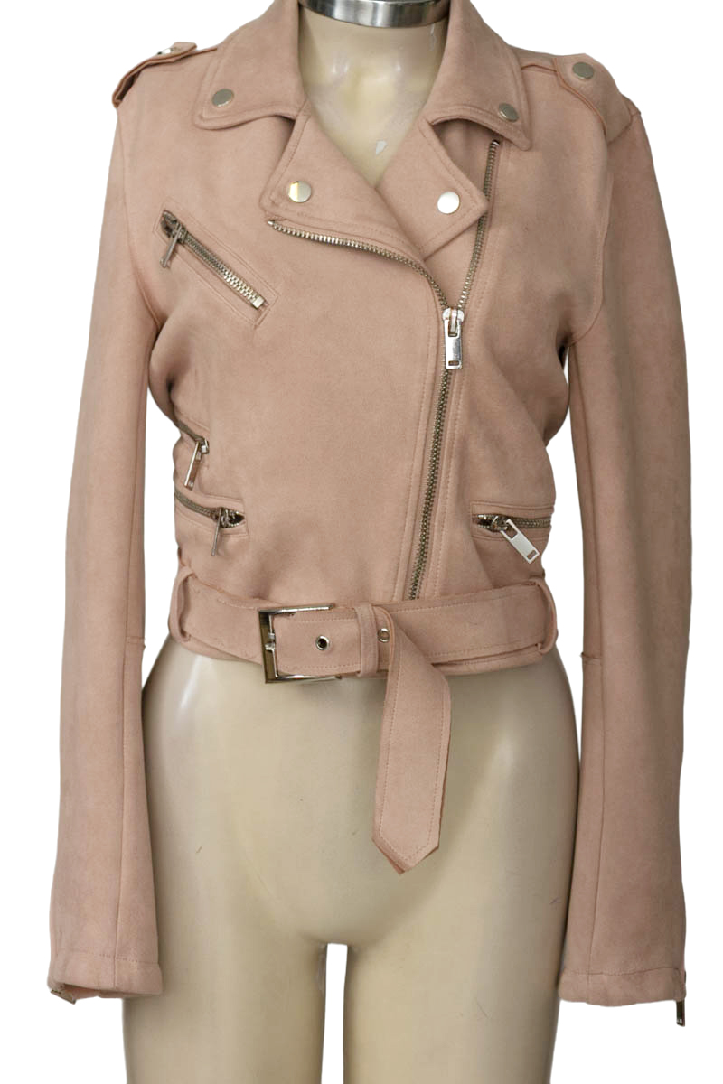 Chaqueta / Abrigo color Rosado - Stradivarius