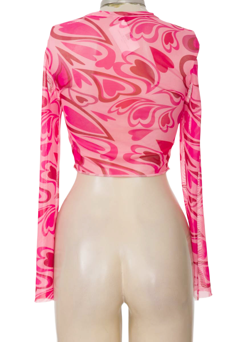 Top / Camiseta color Rosado - Shein