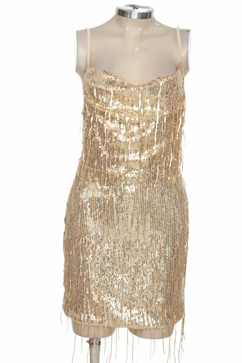 Vestido / Enterizo color Dorado - Rosa