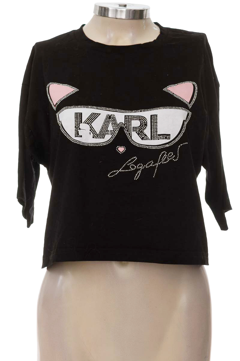 Top / Camiseta color Negro - KARL LAGERFELD