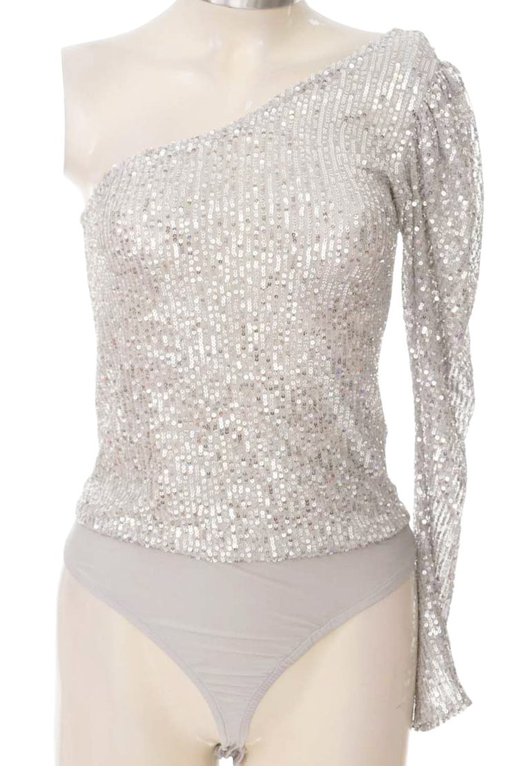 Top / Camiseta color Plateado - Zara