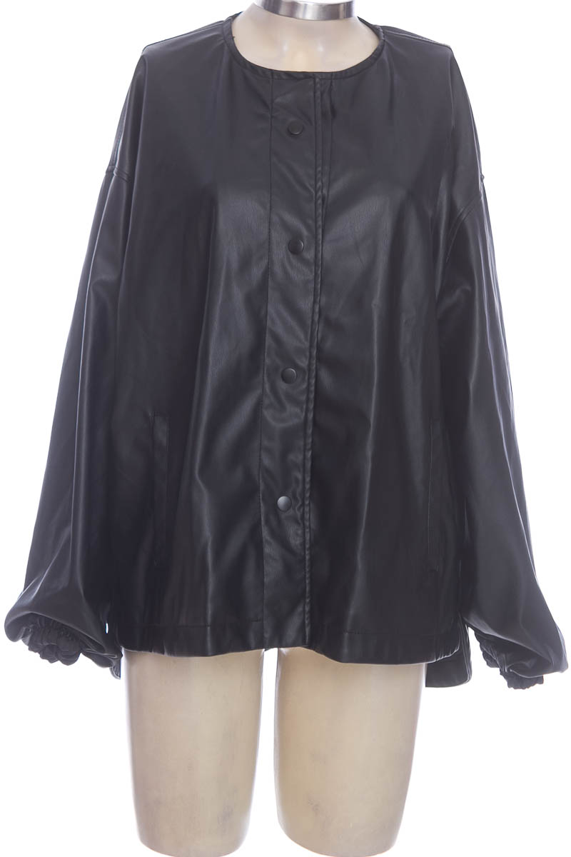 Chaqueta Nereo en azul rizado negro y marfil