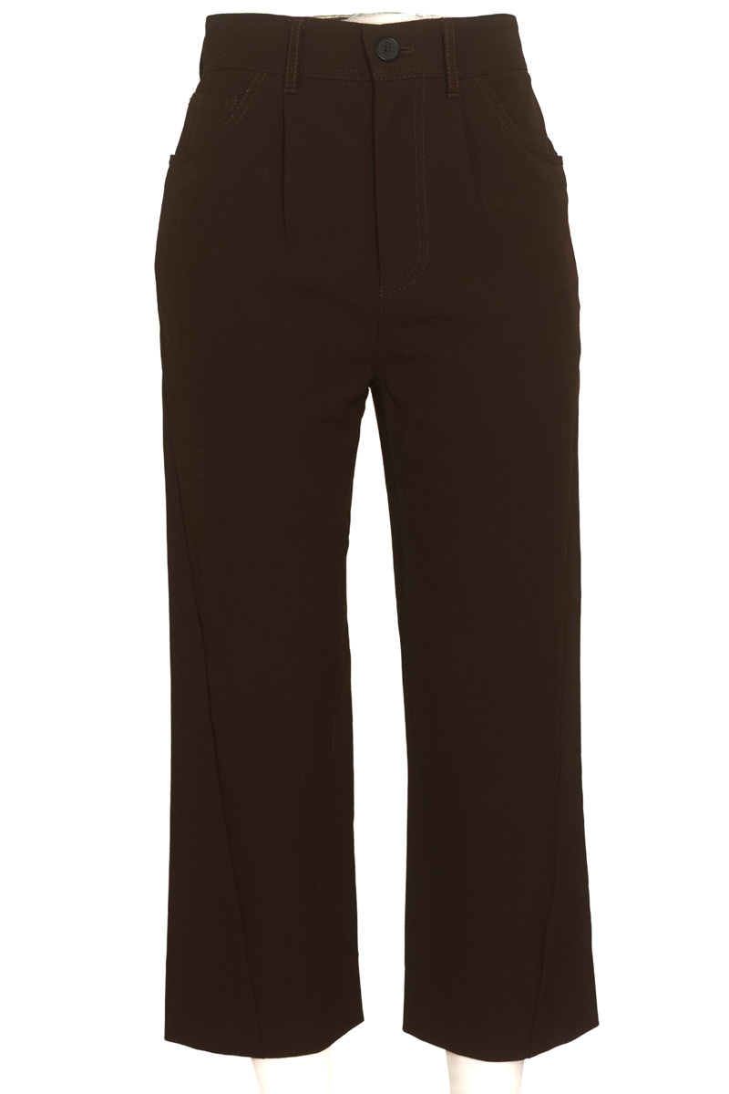 Pantalones color Café - Zara