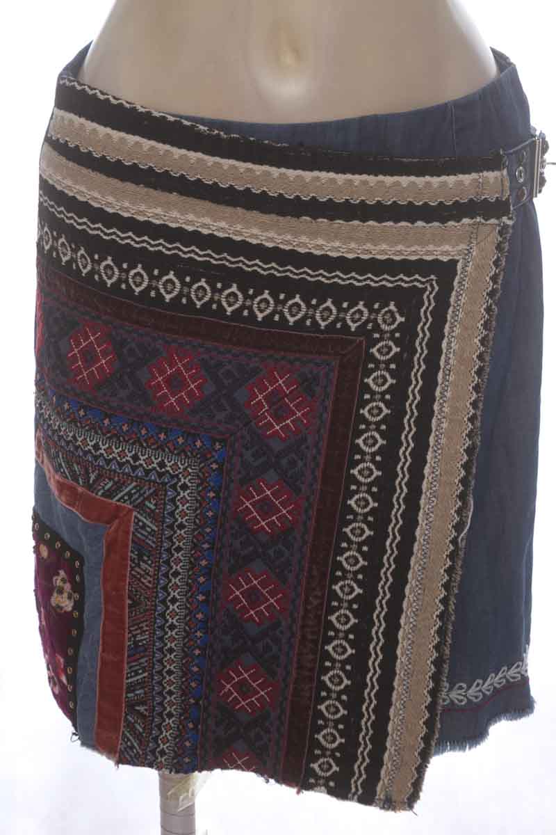 Falda color Azul - Desigual