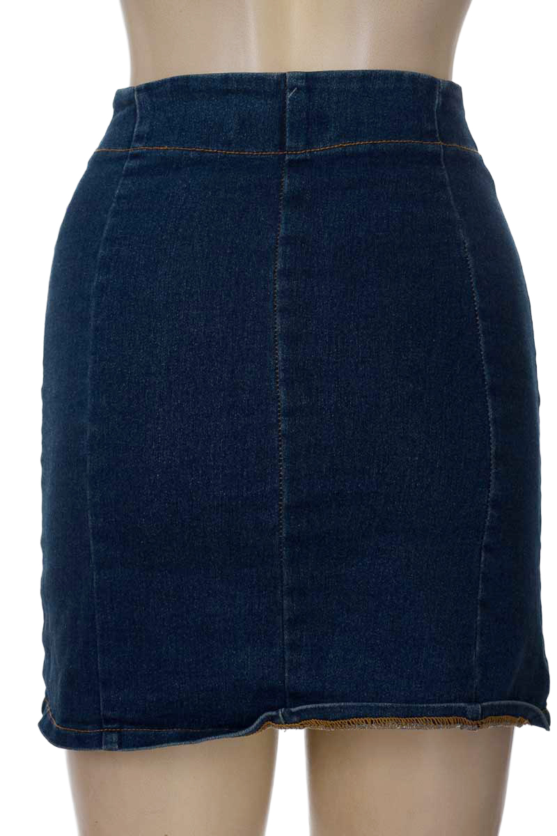Falda color Azul - Natalia Salazar