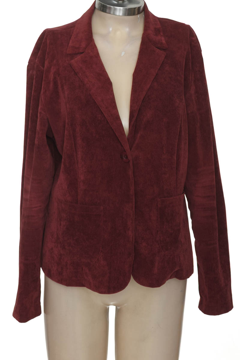 Chaqueta / Abrigo color Vinotinto - Color blue factory