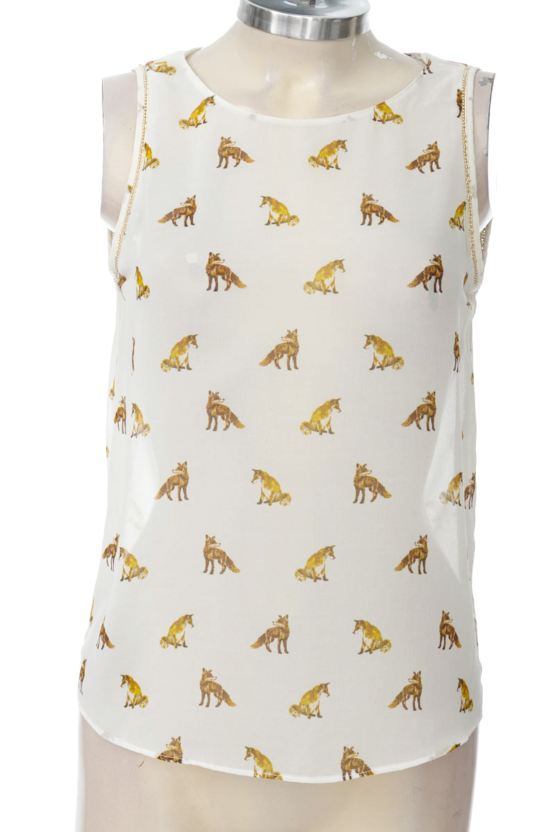 Top / Camiseta color Blanco - Zara