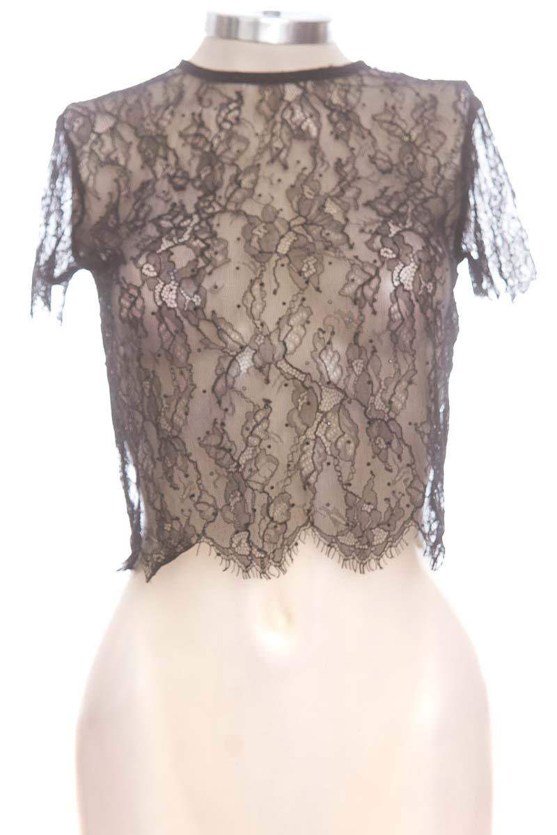 Top / Camiseta color Negro - Bershka