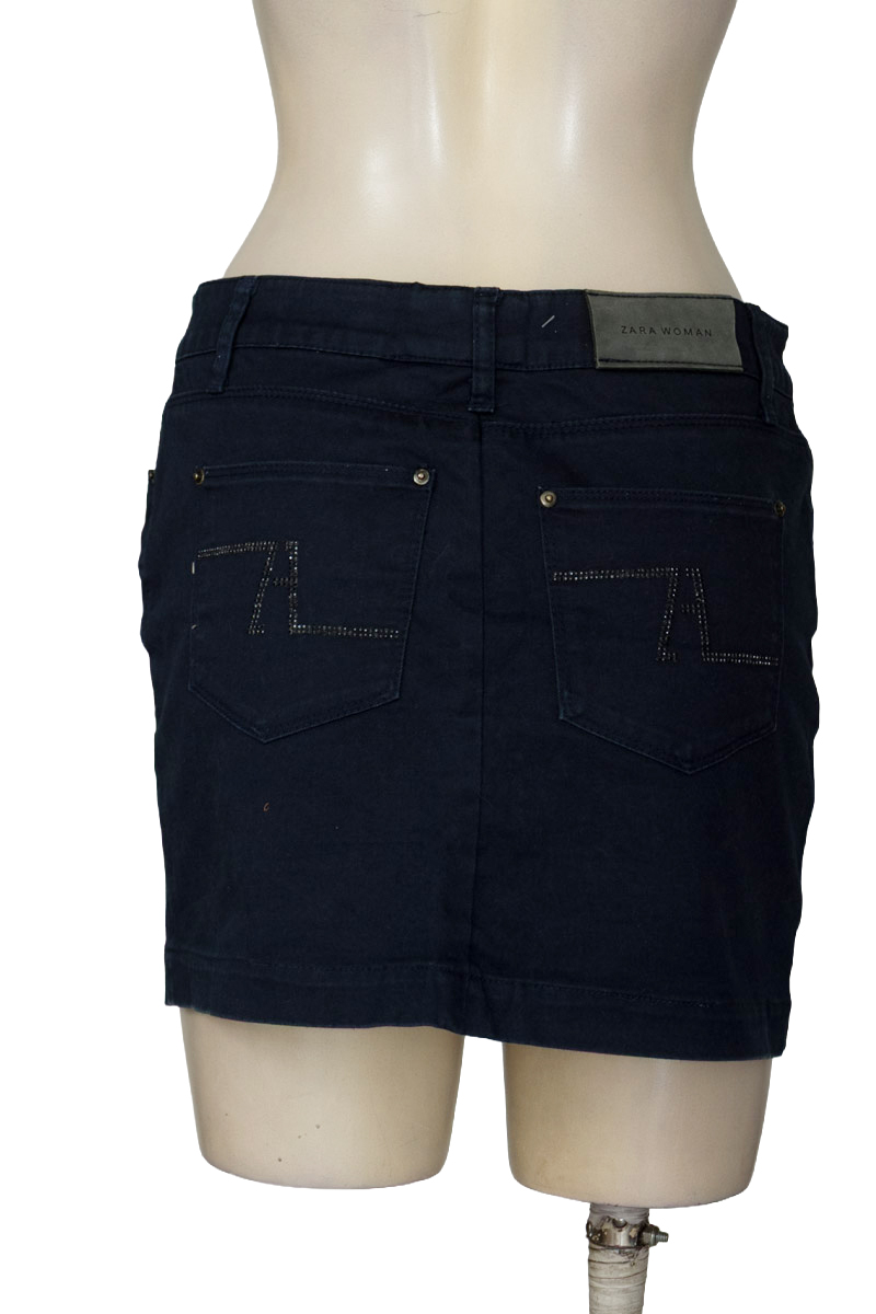 Falda color Azul - Zara