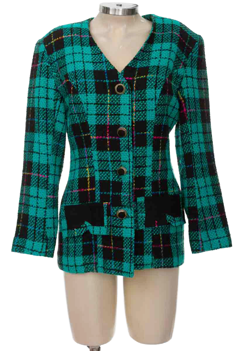 Chaqueta / Abrigo color Aguamarina - Karen Kein